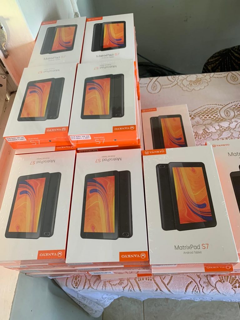 Some of the 76 tablets that were donated by the Citizens and Friends of the Catadupa Association Inc.